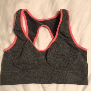 Grey sports bra
